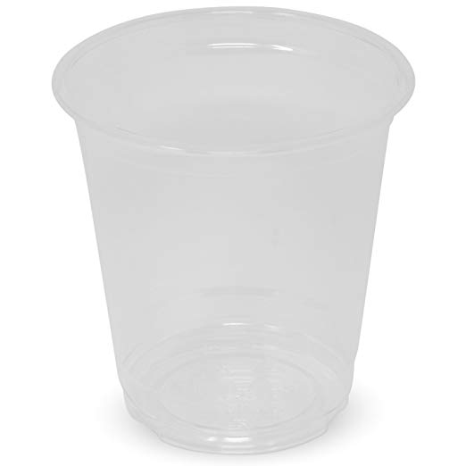 Simply Deliver 8 oz Plastic Cup for Cold Drinks, Crystal Clear PET, 1000-Count