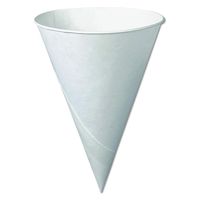 Solo 6R-2050 6 oz White Paper Cone Cups (Case of 5000)