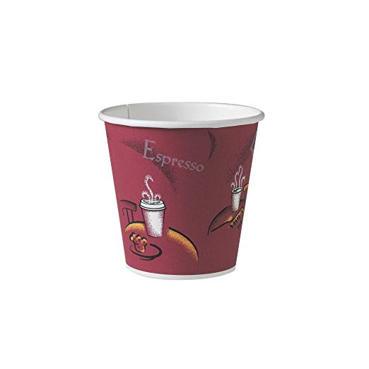 Solo 410SI-0041 10 oz Bistro SSP Paper Hot Cup (Case of 1000)