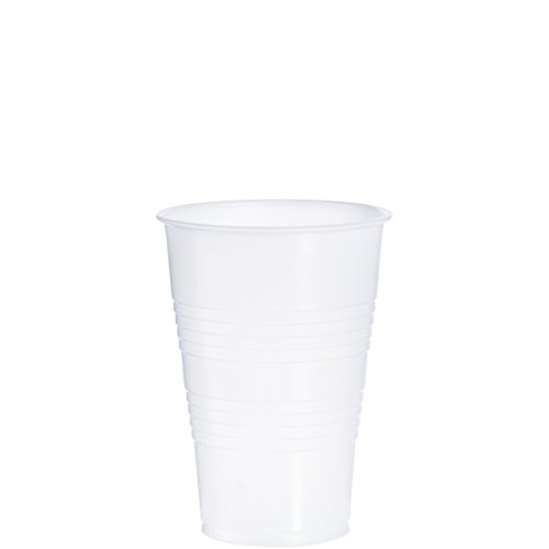 Dart Y16T 16 oz Tall Trans Ribbed PS Cup (Case of 1000)