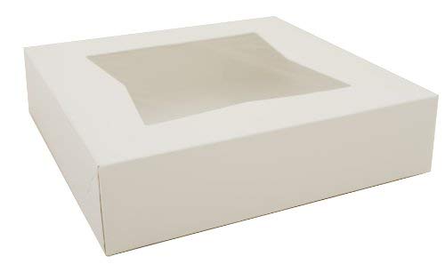Southern Champion Tray 24233 Paperboard White Window Bakery Box, 10