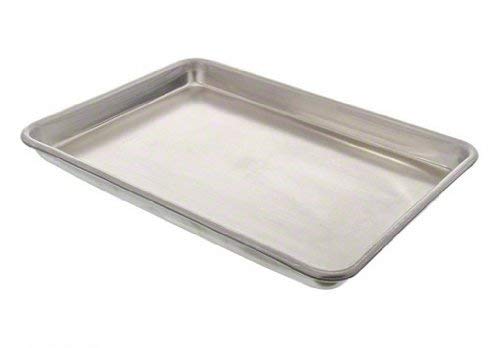 5 X Vollrath 5220 Aluminum Wear-Ever Heavy-Duty 16-Guage Closed Bead Natural Sheet Pan, 1/4 Size