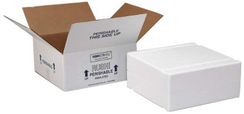 Polar Tech XM2C Thermo Chill Expand-em Series Insulated Carton with Foam Shipper, 10-3/8