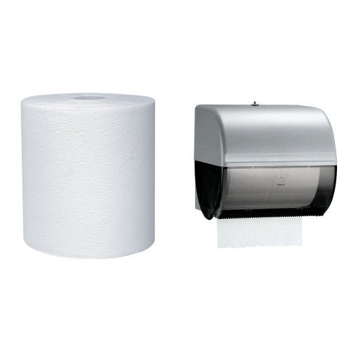 Kimberly-Clark IN-SIGHT Omni Roll Towel Dispenser With 12-Pack Kleenex Hard Roll Towel Refill Bundle