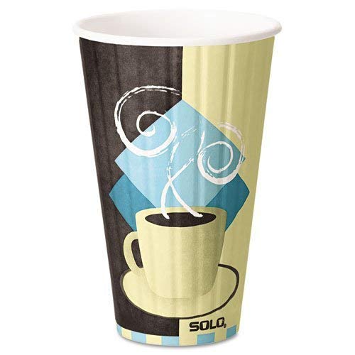 Solo IC16-J7534 16 oz Tuscan Cafe Duo Shield insulated Paper Hot Cup (Case of 525)