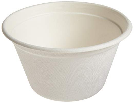 PacknWood Round Sugarcane Soup Container, 12 oz Capacity (Case of 500)
