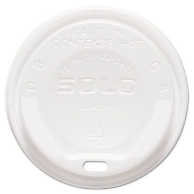 SCCLGXW2 - Solo Gourmet Dome Sip-through Lid, 12-24oz Cups, White