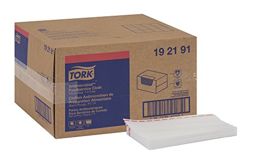 Tork 192191 Antimicrobial Foodservice Cloth, 1/4 Fold, 13