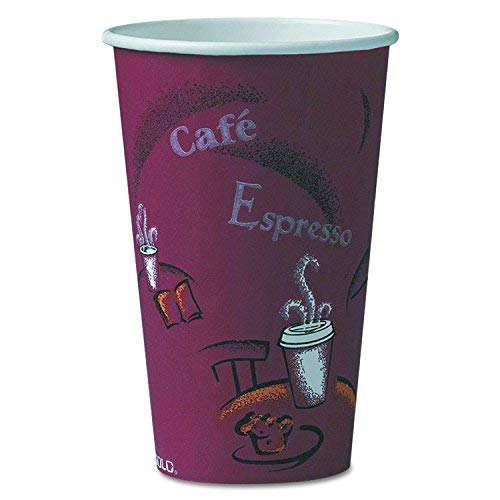 Solo 316SI-0041 16 oz Bistro SSP Paper Hot Cup (Case of 1000)