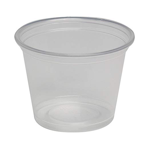 Dixie PP10CLEAR Portion Cup Soufflé Cup, Plastic, 1 oz, Clear (Pack of 4800)