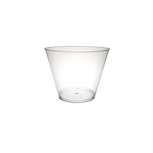 Party Essentials N540 Hard Plastic Tumbler, 5-Ounce Capacity, Clear (Case of 1000)