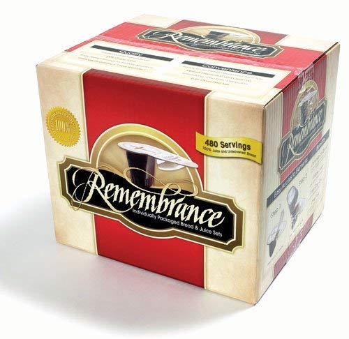 Remembrance Individually Packaged Bread & Juice Sets, 480 Servings
