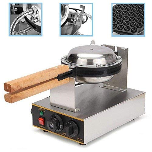 VEVOR Electric Egg Waffle Maker 110V Bubble Waffles maker 1400W Electric Egg Puffle Waffle Makerfor Cooking Puff Hong Kong Style Egg QQ Muffin Cake Eggettes and Belgian Bubble Waffles (1400W)