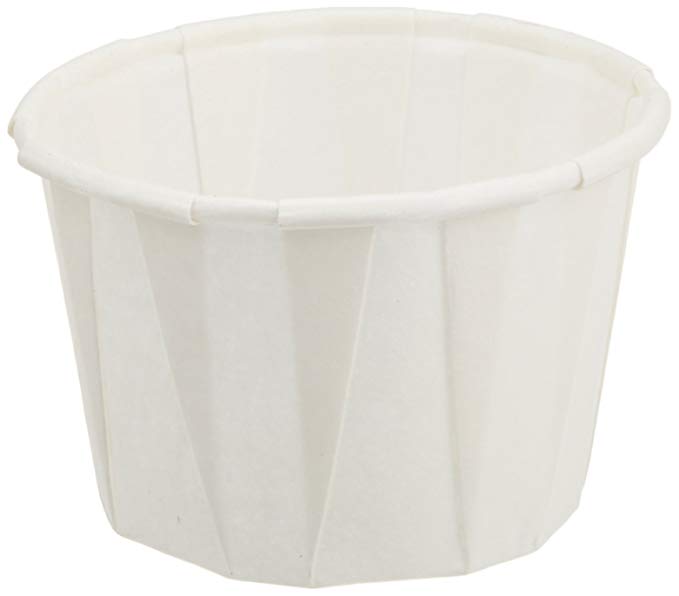 Genpak 250 Piece F100 Capacity Pleated Paper Portion Cup, 1