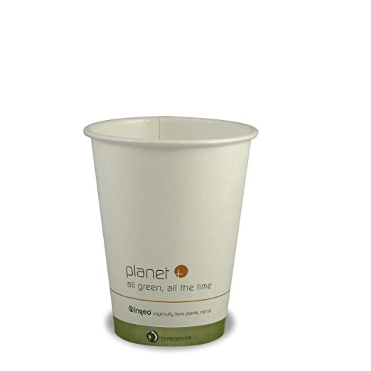 Planet + 100% Compostable PLA Laminated Hot Cup, 12-Ounce, 1000-Count Case