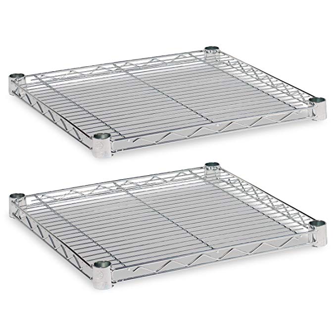Alera ALESW581818SR Industrial Extra Wire Shelves, 18W X 18D, Silver (Case of 2)