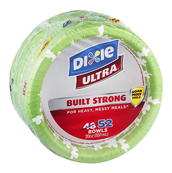 Dixie Ultra Built Strong Bowls 52 CT (Pack of 8)